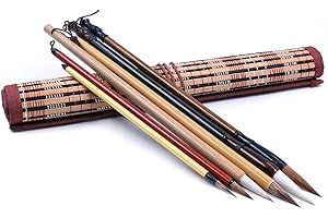 CENPEK Zestaw 6 szt. Doskonała chińska szczotka do kaligrafii Kanji japoński pędzel do rysowania Sumi
