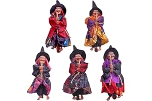 Rvtkak Halloween Hanging Strega Decorazione Giocattoli, Halloween Appeso Orrore Strega Statuetta, Decorazione Per Feste Di Halloween, Decorazione Per Feste in Giardino, Colore Casuale