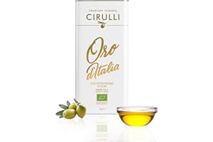 FRANTOIO OLEARIO CIRULLI Cirulli Huile d'olive Bilologique extra vierge italienne extraite à froid, (3 Litres)