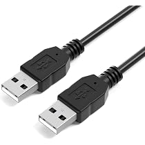 HOHT USB 2.0 Kabel A-Stecker Auf A-Stecker, 3 M, Schwarz, Für Drucker, Festplatten & Scanner