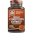 Cordyceps Mushroom Extract -1800mg |120 Capsules | High Strength Cordyceps Extract: The Natural Way to Boost Your Health, Energy and Endurance | Cordyceps Mushroom Capsules Extract by The Good Guru