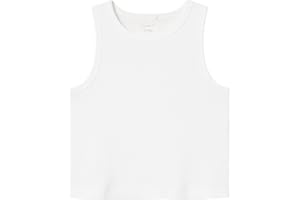 NAME IT Mädchen Nkfnakal Sl Crop Top Noos Tanktop (1er Pack)