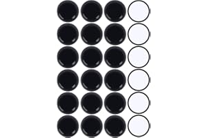 Ezprotekt Furniture Sliders for Carpet Sliders 1-3/4" inch/ 44.45 mm for Moving Furniture Movers Carpet Gliders Glides Self-Adhesive Furniture Moving Pads,24 PCS Black