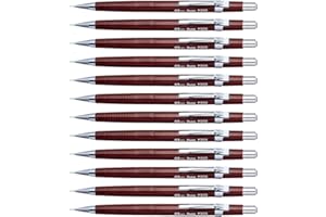 Pentel P203 - Juego de portaminas (12 unidades, incluye 6 minas HB)