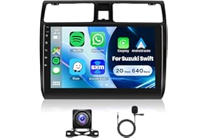 HODOZZY 2G 64G Android Car Stereo Carplay For Suzuki Swift 2005-2010, 10.1 inch Touch Screen Car Radio with Android Auto Bluetooth GPS Wifi HiFi FM SWC Rear View Camera