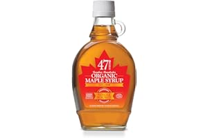 47 NORTH 47° North Sirop d'érable biologique doré, GOLDEN/OR – FIN, Canada, 250g, source unique, grade A, sans gluten, végétalien, goût léger et sucré pour les crêpes et plus encore