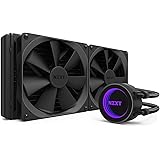 NZXT Kraken X62 280 mm - All-In-One RGB-CPU-Wasserkühlung - CAM-Unterstützung - Infinity Mirror Design - Hochleistungspumpe - Verstärkte, verlängerte Schläuche - 140 mm Aer P-Radiatorlüfter