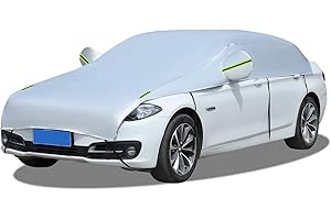 CNRONGLISW Telo auto, mezzo telo auto, impermeabile, antipolvere, antineve, protezione UV(limousine)