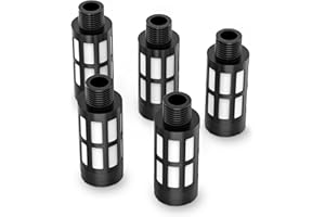 TAILONZ PNEUMATICA 1/4 di pollice BSP Plastica Silenziatore Valvola Solenoide Elemento Silenziatore Compressore d'Aria Raccordo (Confezione da 5)