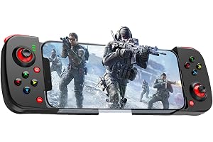 Megadream Mobile Game Controller Gamepad for iPhone iOS Android PC: Works with iPhone 17/16/15/14/13/12/11, iPad, Samsung Galaxy, TCL, Tablet, Call of Duty, Diablo Immortal - Directly Play (Black)