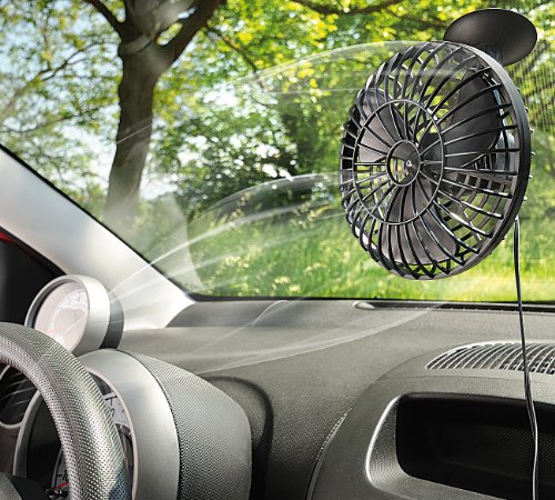 Miniventilator mit Saugfuß 12V, ideal für Auto und Camping - 2