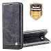 Produktbild Galaxy S8 Plus / S8+ Hülle, Ferlinso Elegantes Retro Leder mit [Schutzfolie] Identifikation Kreditkarte Schlitz Halter Schlag Abdeckungs Standplatz magnetischer Verschluss Kasten für Samsung Galaxy S8 Plus / S8+ (Grau)