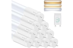 ALUSSO 3CCT LED Röhre 120cm, T8 2340LM 18W LED Leuchtstoffröhre, G13 Tube Inklusive Starter, 320° Ausstrahlungswinkel, 10-er Pack