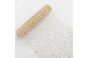 CHUQING Runner da tavolo dorato, per matrimonio, compleanno, decorazione da tavolo, per feste, comunioni, festival, 28 cm x 300 cm