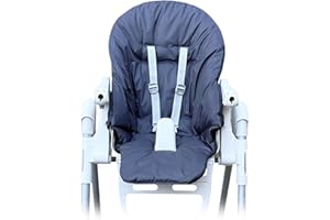 Aveanit Housse de rechange - Haute et imperméable - Pour chaise d’enfant Peg Perego Prima Pappa Zero 3 Graphite