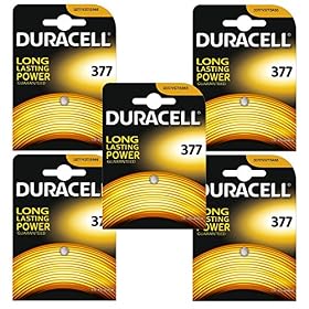 5 x Duracell 377 1.5v Silver Oxide Watch Battery Batteries SR626SW AG4 626 D377