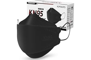 KIMARS HD-488 KIAMRS Face Mask, Adult Black, 50 Count (Pack of 1) (Unisex Adults and Teens Pack)