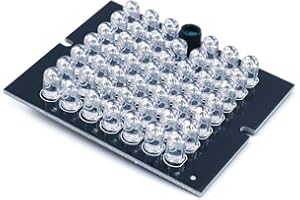 CENPEK 940 nm infrarouge 48 LED Array Board Illuminateur IR avec portée infrarouge jusqu'à 30 m pour tous les types de modules de caméra, alimentation DC 12 V