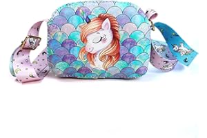 COWORK-UP Kleine Mädchen niedliche Einhorn Crossbody Tasche (Blau)