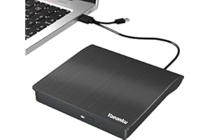 Yaeonku Lecteur CD DVD externe Blu Ray USB 3.0 Type-C 3D Bluray CD DVD BD Lecture/écriture Slim Optical Bluray Lecteur Blu Ray externe pour Windows XP/7/8/10/11 MacOS pour PC, ordinateur portable,