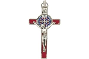 GTBITALY Mural Deluxe Cruz 8L x 4B cm Esmalte Rojo Moderno Tradicional Unisex Salón Oficina Trabajo Sin Marco Montaje en Pared