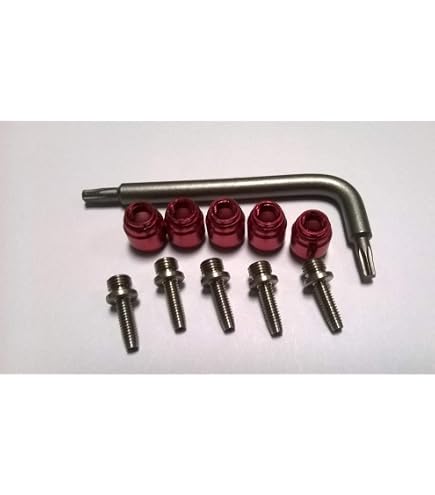SRAM/Avid Insertpin + Olijfset Voor Hydraulische Schijfremmen – Voor Code, Elixir, Guide, Level – Rood Geanodiseerd – Inclusief Torx T8 Pin