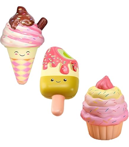 Squishies Slow Rising Squishies Toy Squeeze Kawaii Hamburger Slow Rising... - Grandado Cute Stress Ball