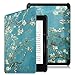 Produktbild Kindle Voyage Hülle Case - Fintie Ultradünne Lightweight Schutzhülle Tasche Cover mit Auto Schlaf/Wach Funktion Standfunktion nur geeignet für Kindle Voyage, Mandelblüten