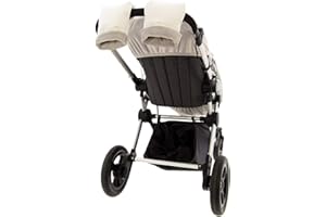 Manoplas Carrito Bebé Rosy Fuentes- Con Forro Polar Interior - Guantes para Carro Bebé - Tejido Suave y Agradable - Manoplas Carro Bebé Universales 0-blanco gris