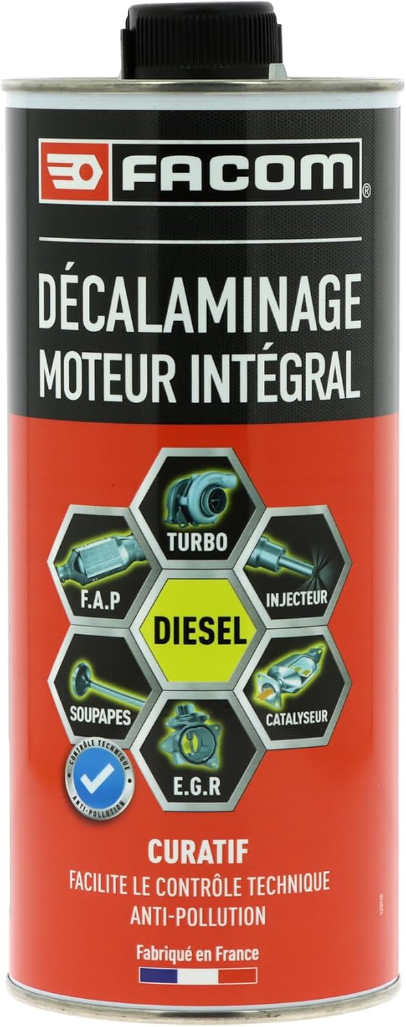 FACOM 006025 Décalaminage Moteur Intégral Diesel, décrassant moteur-CURATIF-1L