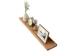 OAKERLAND Étagère Murale Bois Massif, 90cm Étagère Flottante en Chêne pour Maison, Bureau, Chambre, Salon, Salle de Bain, Cuisine