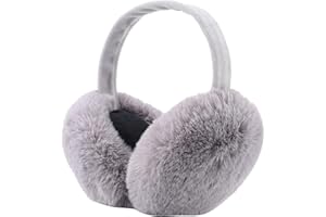 IHCEMIH Ear Muffs, Women Earmuffs Fluffy Plush Earmuff Adults Winter Accessories Ear Warmers Running Skiing Ears Covers Protectors from Wind Cold Outdoor Gift for Ladies Girls Men