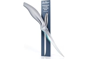Jean-Patrique Chopaholic Fish Boning Knife - 8" Thin and Flexible Blade for Fish Filleting Knife. Meat Knife Made of Stainless Steel Construction