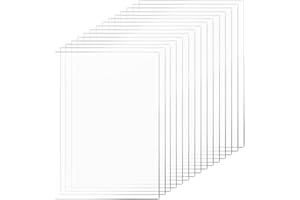 TAFONUP 15pcs Acrílico Transparente 2mm, Acrílicas transparentes 15 x 20 cm, placa de plástico transparente de plexiglás para de Marcos de Fotos, Exhibición de Proyectos, Pintura