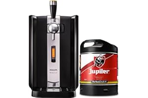 PerfectDraft – Pack Tireuse À Bière + 1 Fût Jupiler 6L – Machine Pression À Domicile – Refroidissement À 3°C – 30 Jours Fraîcheur – Écran LED Température, Volume – Idée Cadeau Amateur Bière
