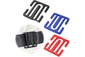 ‎WEDDHUIS WeddHuis 3 Pcs Sicherheitsgurt Einsteller Auto/LKW Sitze Universal Sicherheitsgurt Lock Clips, Komfort Schultergurt Einsteller für Kinder (Schwarz)