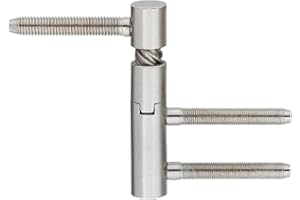 Gedotec Türscharnier Zimmertür Einbohrband steigend Türband Variant 5450 | Anschlag: DIN links | Tragkraft bis 40 kg | Metall vernickelt | MADE IN GERMANY | 1 Stück - Scharnier Innentüren & Holztüren