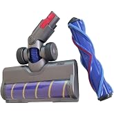 Led Lighted Rotary Floor Absorbent Head for Popular Vacuum Cleaners Compatible with Dyson V7, V8, V10, V11, V15