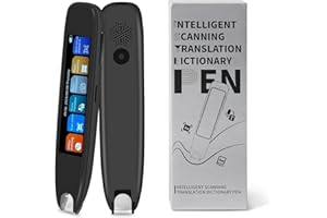 CONBLOM Scan Reader Pen, 142 Language Translator Device, Smart Digital Reading Pen for Dyslexia, Elderly, Kids, Students, Supports Voice, Scan, Text to Speech Reading Pen (Black)