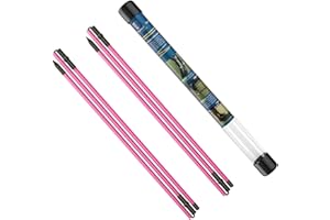 ‎RHINO VALLEY Rhino Valley Golf Alignment Sticks Richtungsanzeige, 2 Stück Klappbar Golfübungsstangen mit Durchsichtigem Aufbewahrungsrohr, Tragbar Golf Ausrichtungsstab zum Zielen Putten Trainer
