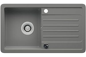 ‎LINDBERGH SPÜLEN LINDBERGH® Küchen Granit-Spüle Grau "VEL33" mit Siphon, Verbundstoffe Made in Germany, Spülen Küche Matt Küchenspüle Spülbecken Kitchen Waschbecken Sinks Einbauspüle, inkl. Imprägnierung