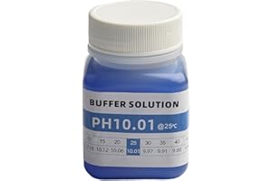 Emiif Ph Calibration Buffer Solution Set 4.00 7.00 10.01 With ORP 222mV Standard Solution For Laboratory Test Meters 50ML(10.01)