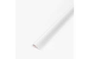 d-c-fix papier adhésif pour meuble uni-colore laque Blanc - film autocollant décoratif rouleau vinyle - pour cuisine, porte - décoration revêtement peint stickers collant - 45 cm x 2 m