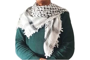 Horus Artesanía de Egipto Sciarpa palestinese shemagh keffiyeh hatta araba unisex. 100% cotone. Con o senza agal. Avvolgimento sciarpa
