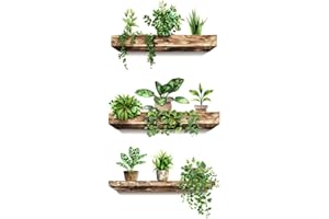 Wambere 3D Grünen Pflanzen Wandaufkleber Blumentöpfe Wandaufkleber Pflanze Wandtattoo Topfpflanze Selbstklebende Wandaufkleber Wanddekoration für Wohnzimmer Schlafzimmer Büro Küche Heimdekoration,