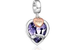 AMATOLOVE Happy Birthday Presents for Women Girls Birthstone Charms for Bracelets and Necklaces Mother's Day Christmas Jewelry Gifts for Women