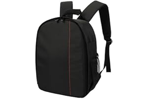 AMESOR Mochila para cámara resistente al agua, bolsa de almacenamiento para cámara, resistente al desgaste, resistente a los golpes, con compartimento, bolsa de cámara para exteriores, para senderismo,