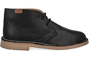 PAYMA - Stivali Stivaletti Safari Deserto in Pelle per Uomo e Donna. Fatto in Spagna. Scarpa Chukka in Crosta di Pelle Sport. Chiusura con Lacci. Suola in Gomma