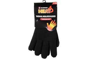 Blackrock HEAT Thermal Gloves, Mens Gloves, Womens Gloves, Winter Gloves, Black Gloves, Womens Mens Accessories, Warm, Heated Clothing, Wooly Gloves, Warmer, Hiking, Fleece, Unisex Large/XL