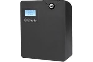 OAMGER Difusor de aceites esenciales sin agua - Difusor de aromaterapia Bluetooth y Wi-FI - Difusor profesional sin agua - 300 ml - para habitaciones grandes (Negro)